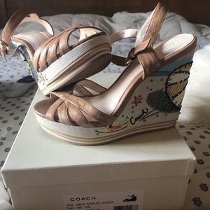 Coach wedge heels